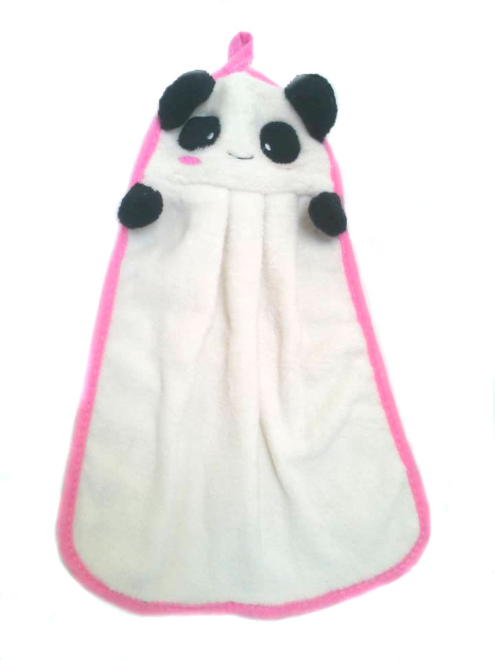 Knuffel doekje Panda geborduurd met naam