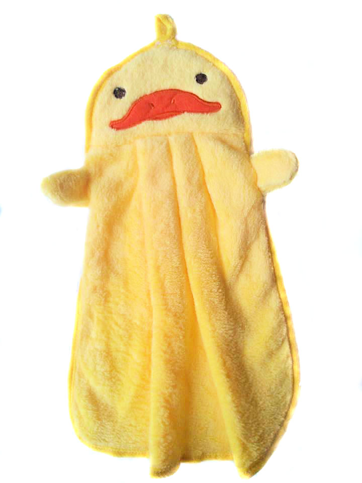 Knuffel doekje Eend geborduurd met naam