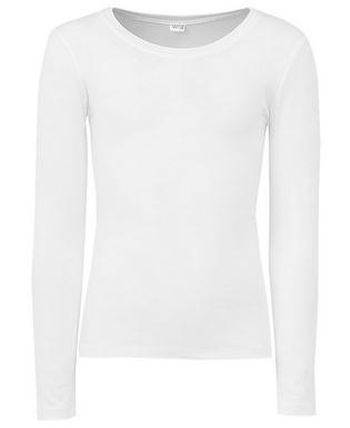 Meisjes Tshirt lange mouw Wit