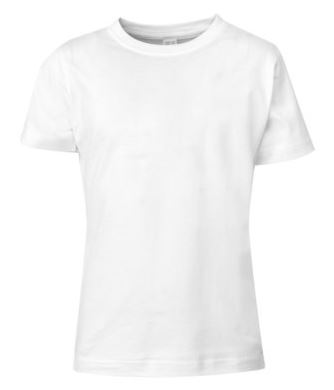 Jongens Tshirt korte mouw 100% Katoen Wit