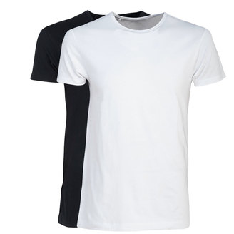 Heren t-shirt met logo borduring