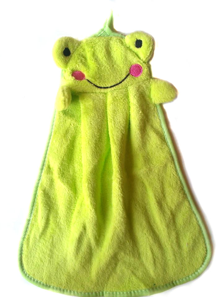 Knuffel doekje kikker bedrukt met naam