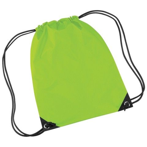 Rug of gym tas bedrukken Lime groen