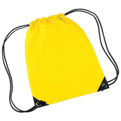 Rug of gym tas bedrukken Geel