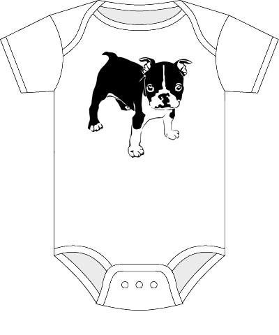 Rompertje met schattige puppy