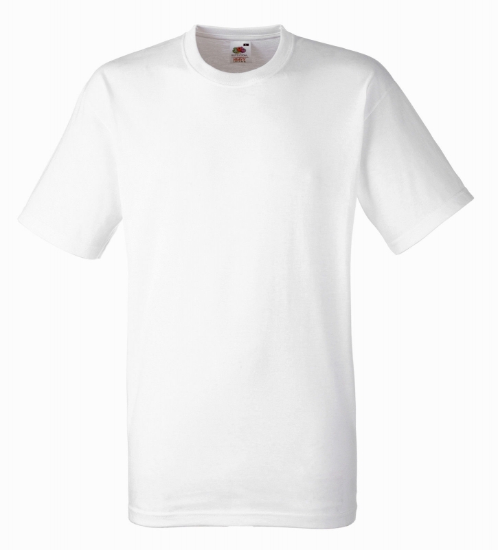 Heren T-shirt borst logo/ontwerp. Fruit of the Loom