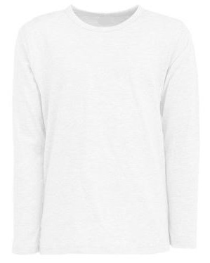 Jongens T shirt lange mouwen Wit