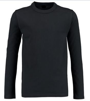 Jongens T shirt lange mouwen Zwart