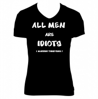 T-shirt all men are idiots I married their king !