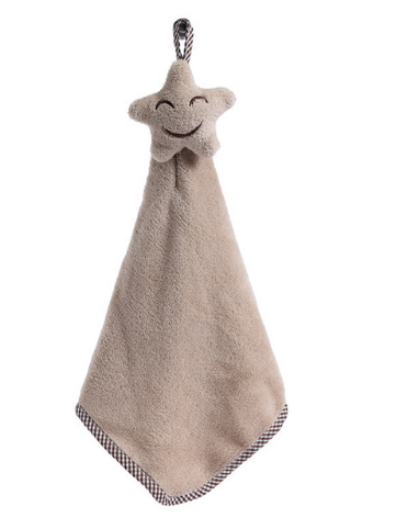 Knuffel doekje Ster Beige